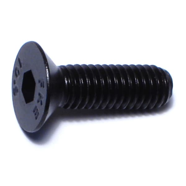 Midwest Fastener M6-1.00 Socket Head Cap Screw, Flat, Black Oxide Steel, 20 mm Length, 8 PK 76031 - main